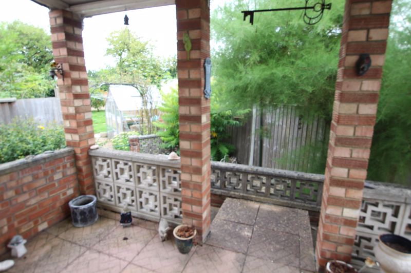 Rear covered patio area